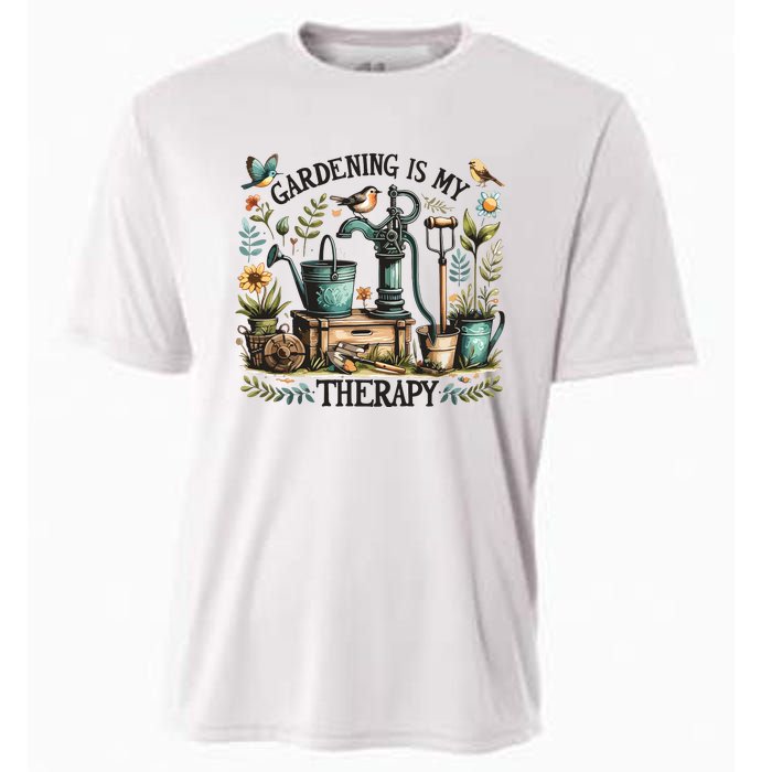 Gardening Is My Therapy Cooling Performance Crew T-Shirt