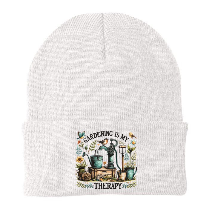 Gardening Is My Therapy Knit Cap Winter Beanie