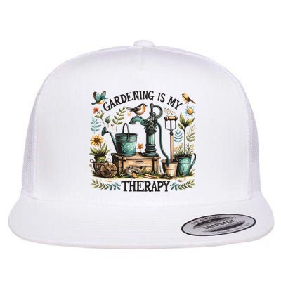 Gardening Is My Therapy Flatbill Hat
