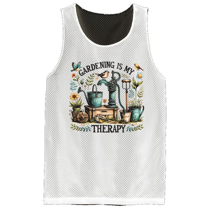 Gardening Is My Therapy Mesh Reversible Basketball Jersey Tank