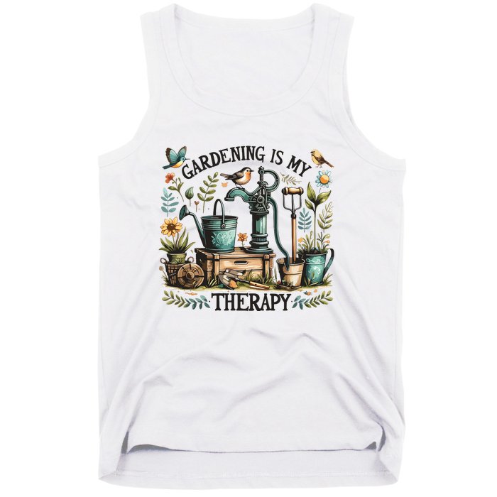 Gardening Is My Therapy Tank Top