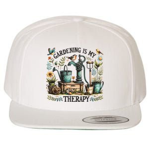 Gardening Is My Therapy Wool Snapback Cap