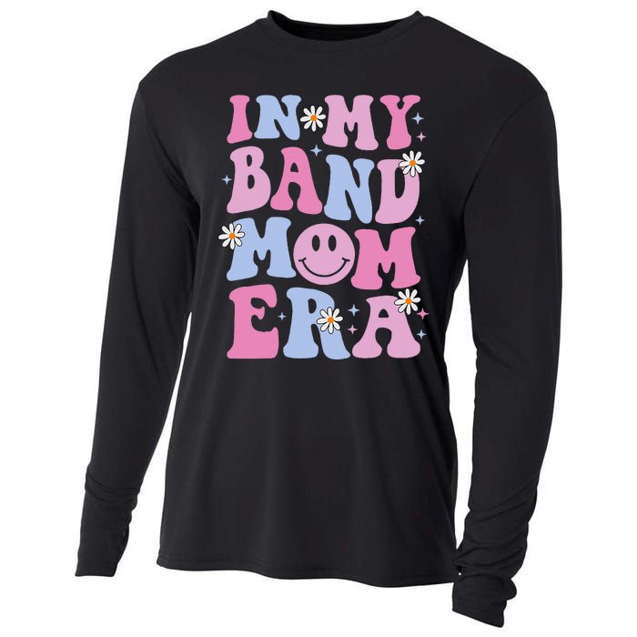 Groovy In My Band Mom Era Funny Band Mom Mama Cooling Performance Long Sleeve Crew