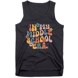 Groovy In My Middle School Era Back To School Teacher Girl Tank Top