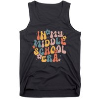 Groovy In My Middle School Era Back To School Teacher Girl Tank Top