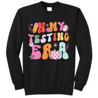 Groovy In My Testing Era Testing Day Teacher Girl Sweatshirt