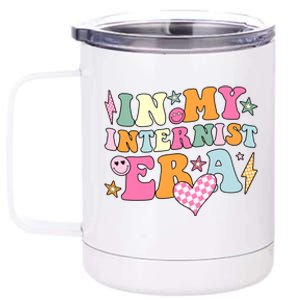 Groovy In My Internist Era Internist Funny Retro Funny Gift Meaningful Gift 12 oz Stainless Steel Tumbler Cup