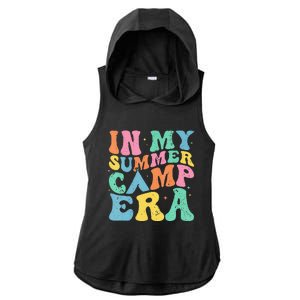 Groovy In My Summer Camp Era Retro Summer Women Ladies PosiCharge Tri-Blend Wicking Draft Hoodie Tank