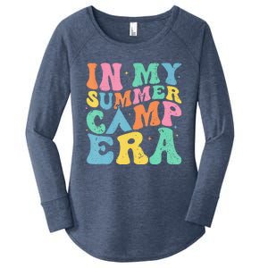 Groovy In My Summer Camp Era Retro Summer Women Women's Perfect Tri Tunic Long Sleeve Shirt