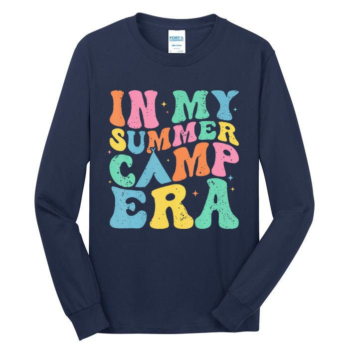 Groovy In My Summer Camp Era Retro Summer Women Tall Long Sleeve T-Shirt