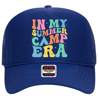 Groovy In My Summer Camp Era Retro Summer Women High Crown Mesh Back Trucker Hat