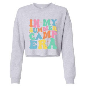 Groovy In My Summer Camp Era Retro Summer Women Cropped Pullover Crew