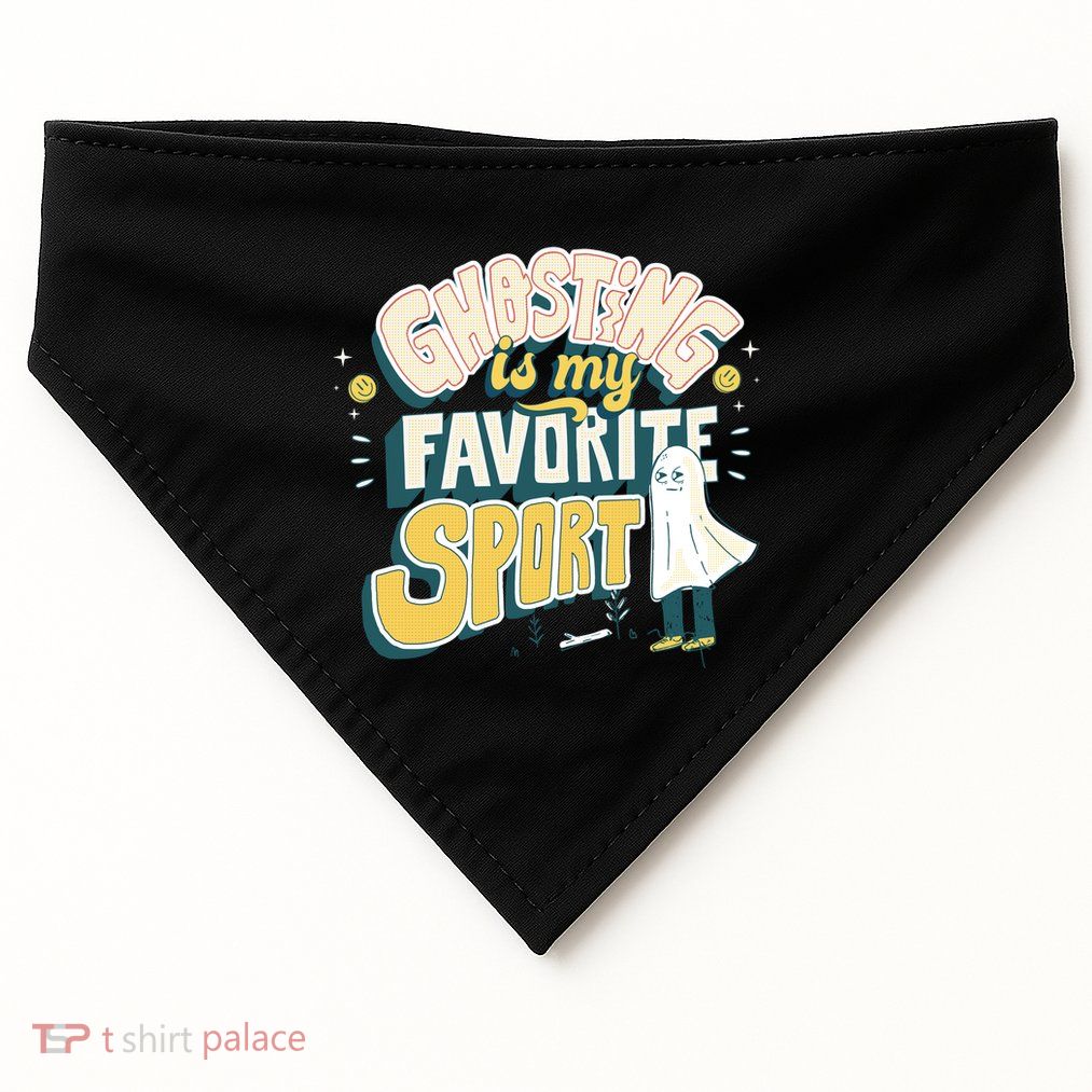 Ghosting Is My Favorite Sport USA-Made Doggie Bandana