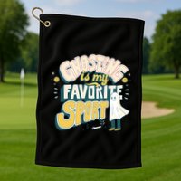 Ghosting Is My Favorite Sport Golf Towel