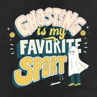 Ghosting Is My Favorite Sport Golf Towel
