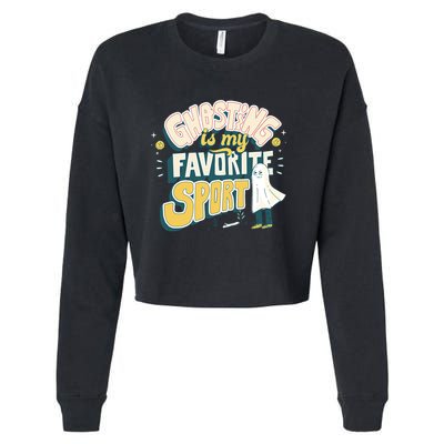 Ghosting Is My Favorite Sport Cropped Pullover Crew
