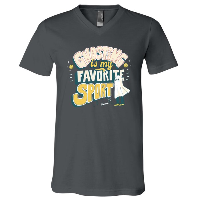 Ghosting Is My Favorite Sport V-Neck T-Shirt