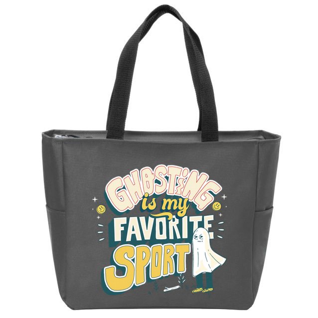 Ghosting Is My Favorite Sport Zip Tote Bag
