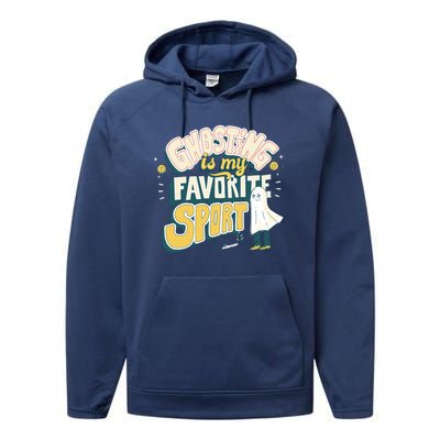 Ghosting Is My Favorite Sport Performance Fleece Hoodie