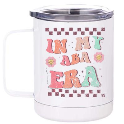 Groovy In My Aba Era Applied Behavior Analyst Aba Therapist 12 oz Stainless Steel Tumbler Cup