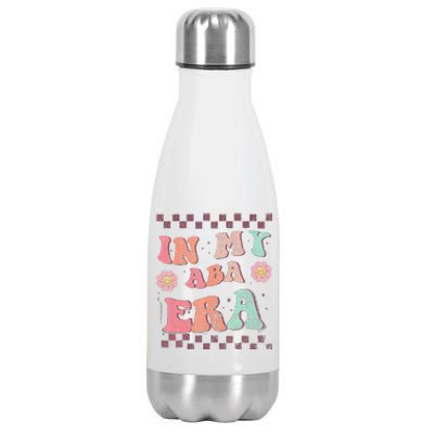 Groovy In My Aba Era Applied Behavior Analyst Aba Therapist Stainless Steel Insulated Water Bottle