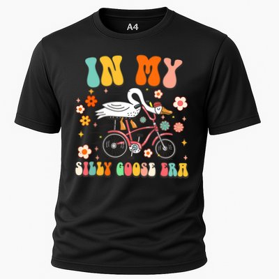 Groovy In My Silly Goose Era Funny Duck Saying Goose Meme Performance Shirt