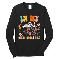 Groovy In My Silly Goose Era Funny Duck Saying Goose Meme Long Sleeve Shirt