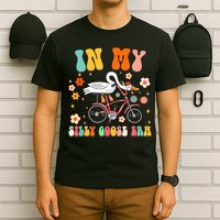 Groovy In My Silly Goose Era Funny Duck Saying Goose Meme T-Shirt