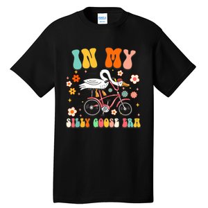 Groovy In My Silly Goose Era Funny Duck Saying Goose Meme Tall T-Shirt