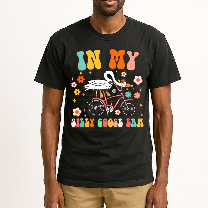 Groovy In My Silly Goose Era Funny Duck Saying Goose Meme Tall T-Shirt