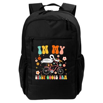 Groovy In My Silly Goose Era Funny Duck Saying Goose Meme Backpack