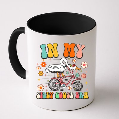 Groovy In My Silly Goose Era Funny Duck Saying Goose Meme Mug