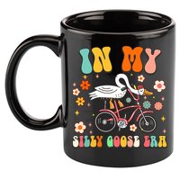 Groovy In My Silly Goose Era Funny Duck Saying Goose Meme 11oz C Handle Ceramic Mug