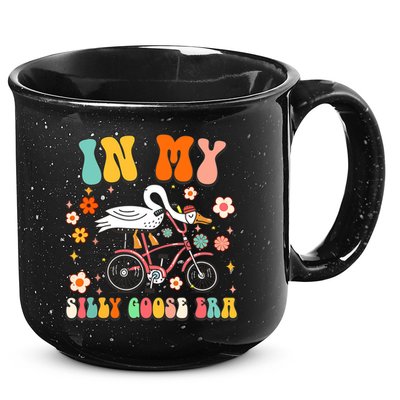 Groovy In My Silly Goose Era Funny Duck Saying Goose Meme 15oz Campfire Ceramic Mug