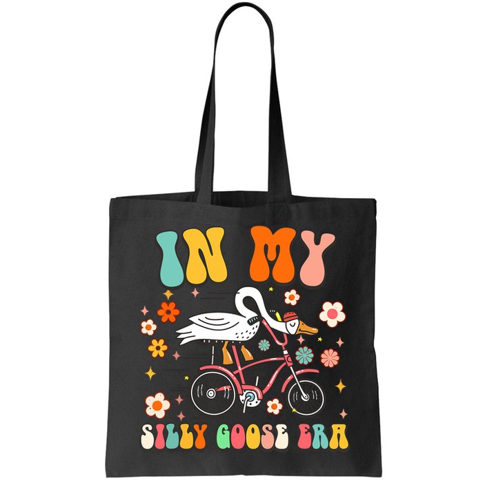 Groovy In My Silly Goose Era Funny Duck Saying Goose Meme Bag