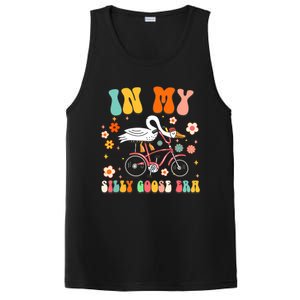 Groovy In My Silly Goose Era Funny Duck Saying Goose Meme PosiCharge Competitor Tank