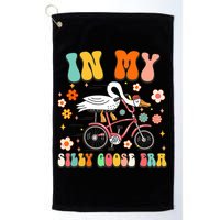 Groovy In My Silly Goose Era Funny Duck Saying Goose Meme Golf Towel