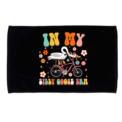 Groovy In My Silly Goose Era Funny Duck Saying Goose Meme Microfiber Hand Towel