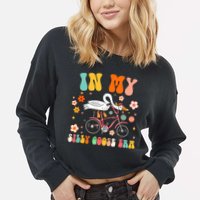 Groovy In My Silly Goose Era Funny Duck Saying Goose Meme Cropped Pullover Crew