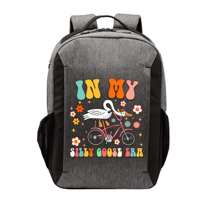 Groovy In My Silly Goose Era Funny Duck Saying Goose Meme Vector Backpack
