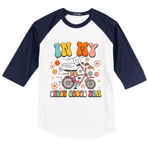 Groovy In My Silly Goose Era Funny Duck Saying Goose Meme Baseball Sleeve Shirt