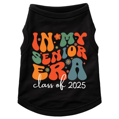 Groovy In My Senior Era Class Of 2025 Cute Graduation Party Doggie Tank