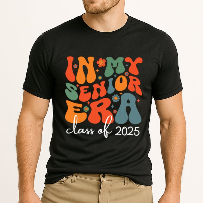 Groovy In My Senior Era Class Of 2025 Cute Graduation Party Performance Shirt