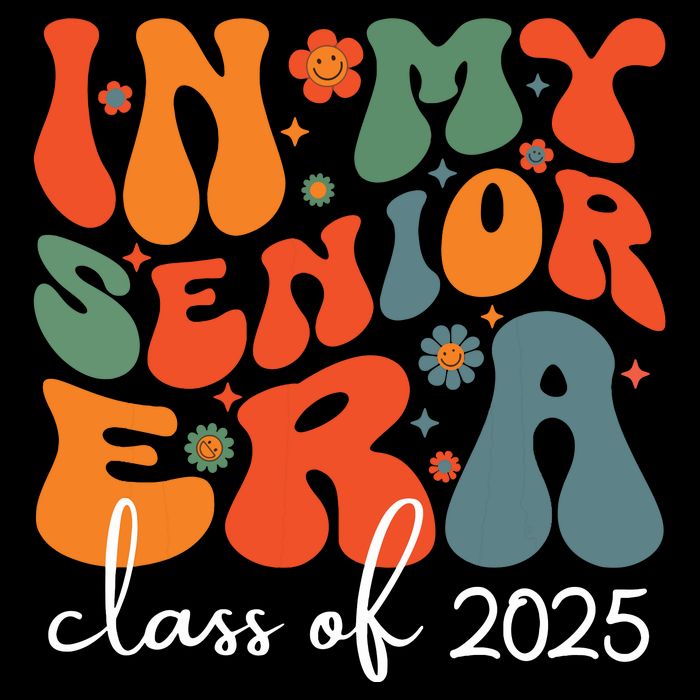 Groovy In My Senior Era Class Of 2025 Cute Graduation Party Tall T-Shirt