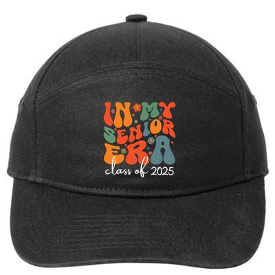 Groovy In My Senior Era Class Of 2025 Cute Graduation Party 7-Panel Snapback Hat