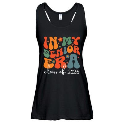 Groovy In My Senior Era Class Of 2025 Cute Graduation Party Ladies Essential Flowy Tank