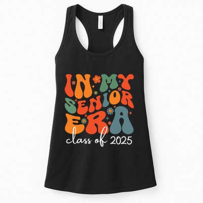 Groovy In My Senior Era Class Of 2025 Cute Graduation Party Womens Tank Top