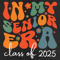 Groovy In My Senior Era Class Of 2025 Cute Graduation Party Golf Towel