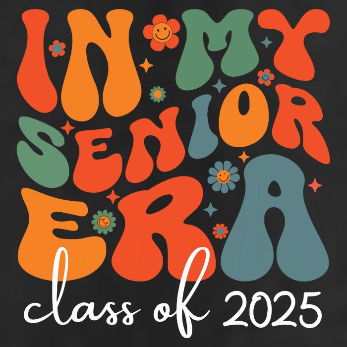 Groovy In My Senior Era Class Of 2025 Cute Graduation Party Golf Towel