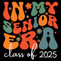 Groovy In My Senior Era Class Of 2025 Cute Graduation Party Short Acrylic Beanie